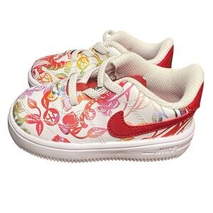 Nike Airforce 1 18 BT Gym Red Multicolor kids sneakers-like new-Size 5.5